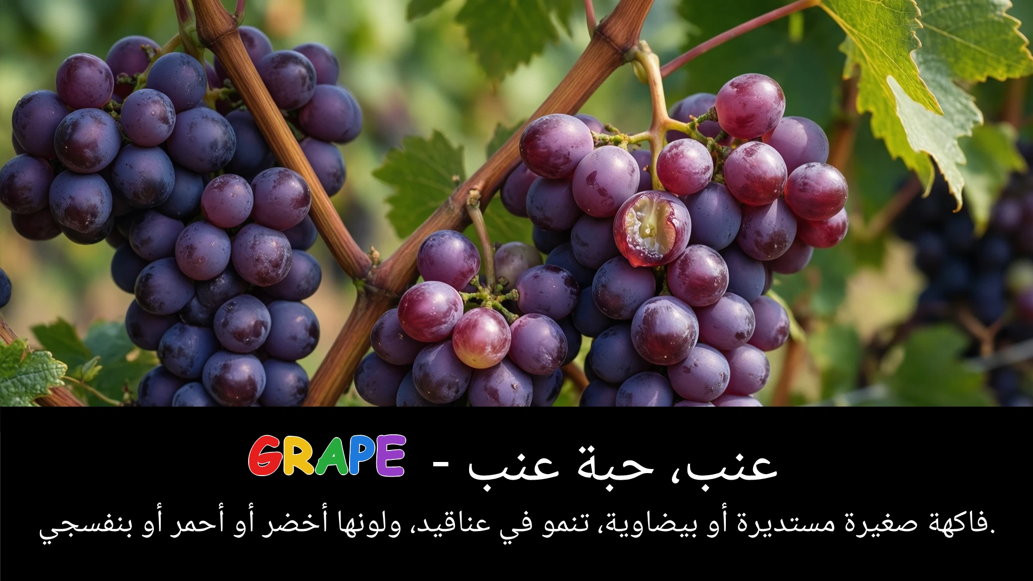 Arabic Illustration for grape
